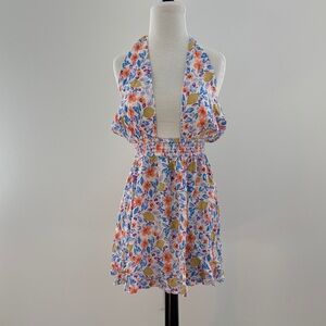 Floral Halter Mini Dress